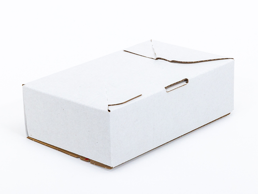 Karton fasonowy z paskiem klejowym i tasiemką zrywającą 250x150x80mm 3W B 360g/m2 Biały Komplet 20 szt.