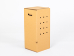 Wysoki karton do wysyłki roślin z otworami i uchwytami 250x250x550mm wew. 5W EB 580g/m2 Szary Paleta 400 szt.