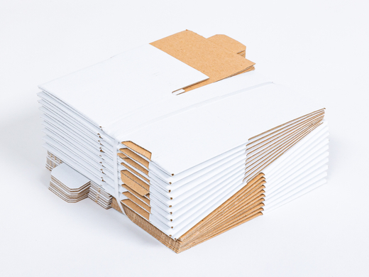 Karton fasonowy 89x89x73mm wew. 3W E 370g/m2 Biały Paczka 1000 szt.