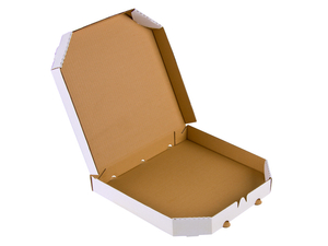 Karton fasonowy na pizzę 320x320x40mm 3W E 350g/m2 Biały Paleta 4200 szt.