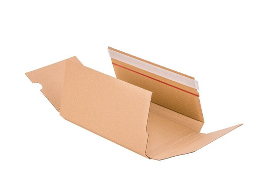 Karton Multimail z paskiem klejowym i tasiemką zrywającą 240x175x50mm 3W B 320g/m2 Szary Paczka 250 szt.