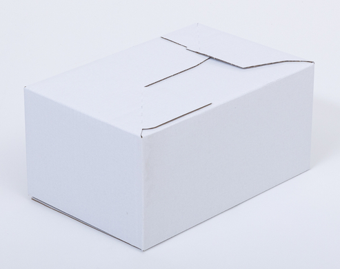 Karton fasonowy z paskiem klejowym i tasiemką zrywającą 300x200x150mm 3W B 400g/m2 Biały-Biały Paczka 140 szt.