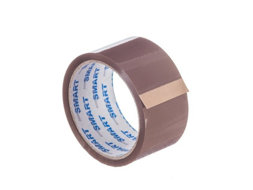 Taśma akrylowa brązowa 48mm / 50y SMART Komplet 6szt.